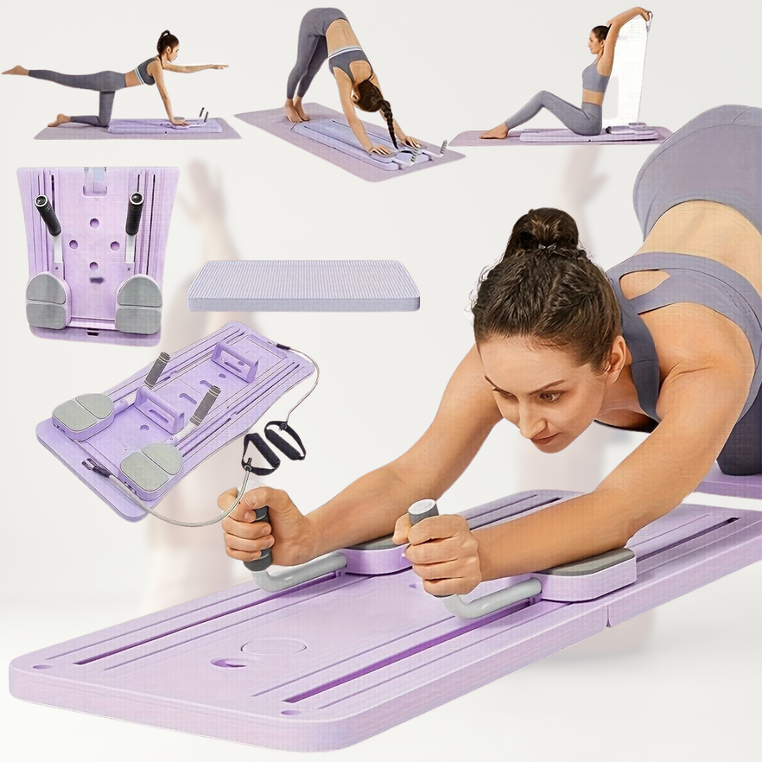 CoreFlex 8-in-1 Pilates Trainer. Das kompakte Power-Studio für dein Ganzkörpertraining!