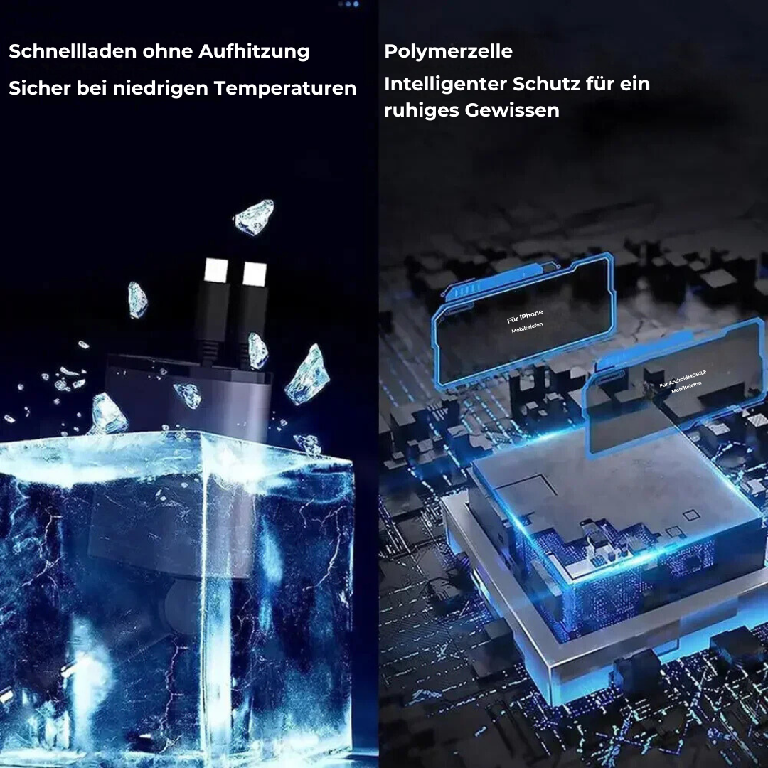 PowerFlex 4 in 1 Retractable Car Charger