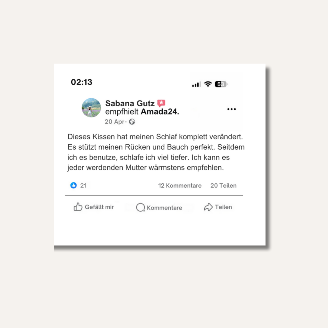 🛌 MamaDream Schlafkissen – Für erholsame Nächte in der Schwangerschaft!