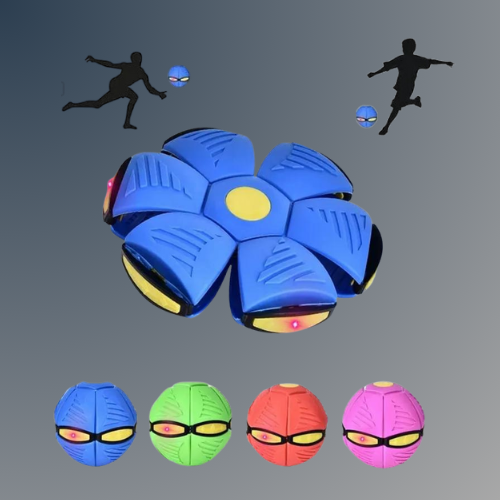 Fliegende Untertassenball Magische Verformung UFO mit LED-Licht Fliegende Spielzeuge, Entspannungs-Outdoor-Spaßspielzeuge für Jungen, Mädchen, Kinder Geschenk