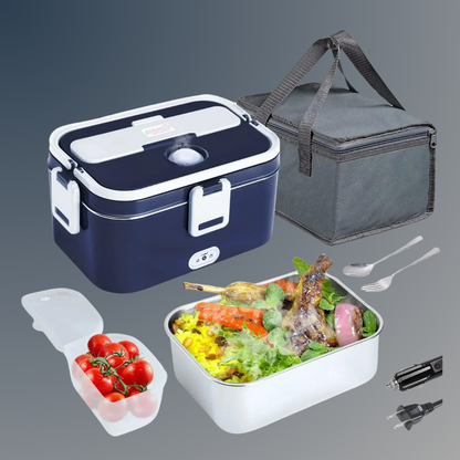 Elektrische Lunchbox 80W Speisewärmer Heizung Lunchboxen für Erwachsene für Auto/LKW Tragbare Speiseerwärmer 1,8L Behälter