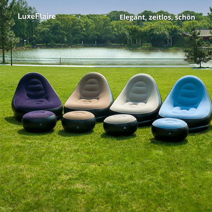 🛋️ LuxeFlaire – Das stylischste Luftsofa, das du je hattest!