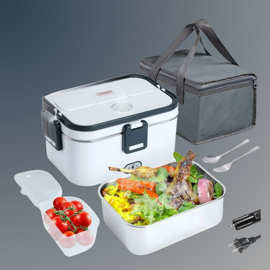 Elektrische Lunchbox 80W Speisewärmer Heizung Lunchboxen für Erwachsene für Auto/LKW Tragbare Speiseerwärmer 1,8L Behälter