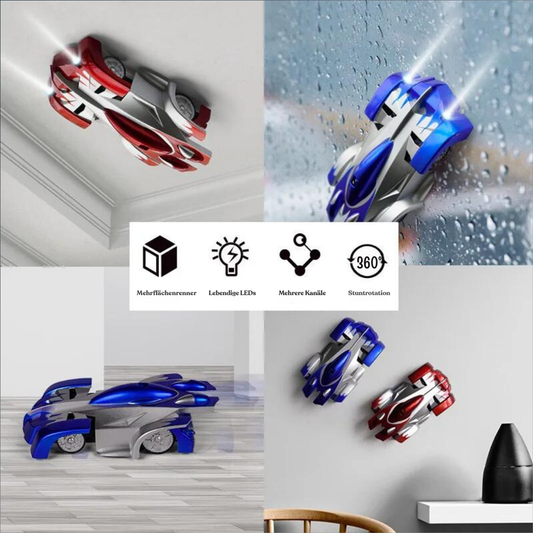 RC Auto zum Klettern an Wänden und Decken, Elektrisches Auto mit Funkfernbedienung, Antigravitations-Drift-Rennspielzeug für Jungen, Geschenk für Kinder