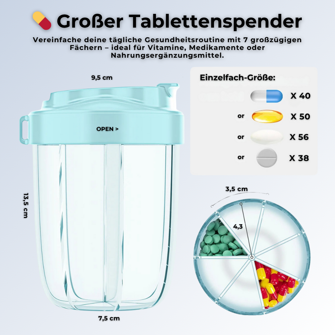 💊 VitaBox XL – Deine tägliche Gesundheitsroutine, perfekt organisiert!