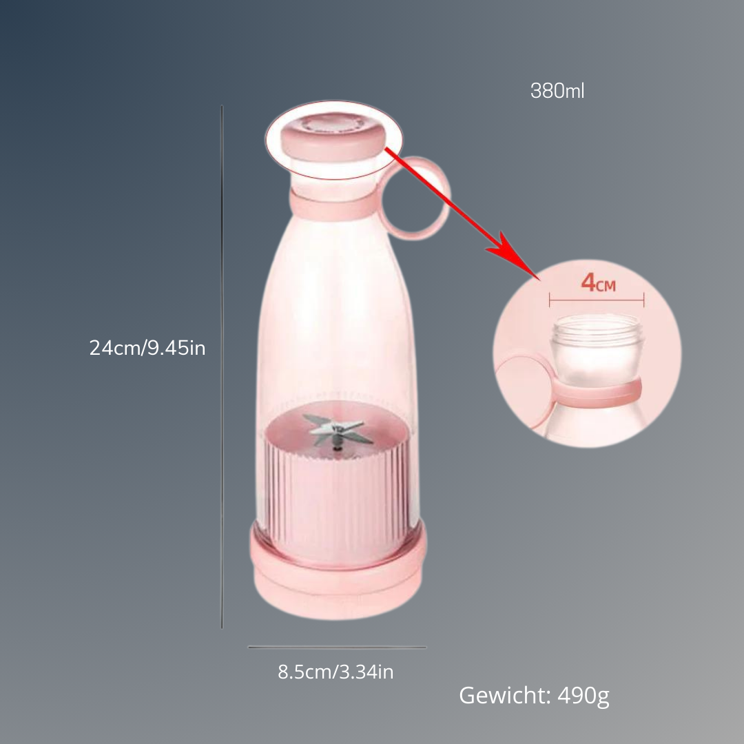 Wiederaufladbare Fruchtsaftmixer - USB-Portable Saftflasche  - Mini Schnellmixer - Smoothie Eismaschine