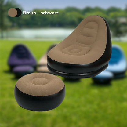 🛋️ LuxeFlaire – Das stylischste Luftsofa, das du je hattest!