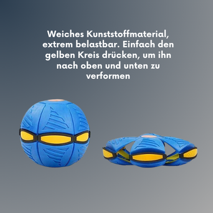 Fliegende Untertassenball Magische Verformung UFO mit LED-Licht Fliegende Spielzeuge, Entspannungs-Outdoor-Spaßspielzeuge für Jungen, Mädchen, Kinder Geschenk