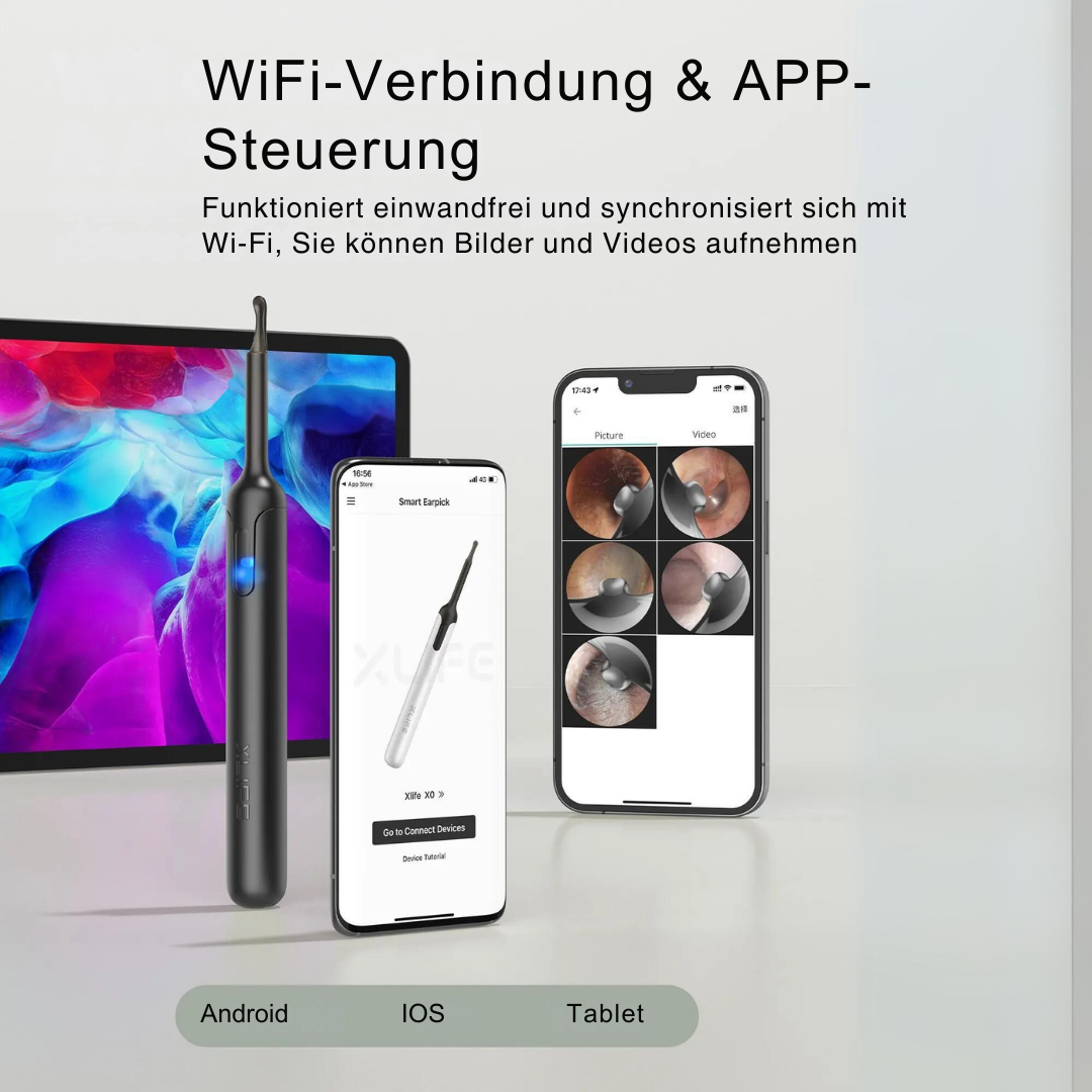 Revolutionieren Sie Ihre Ohrpflege mit dem 1080P HD Ohrenreiniger-Endoskop: Präzision, Sicherheit und Komfort in einem Gerät!
