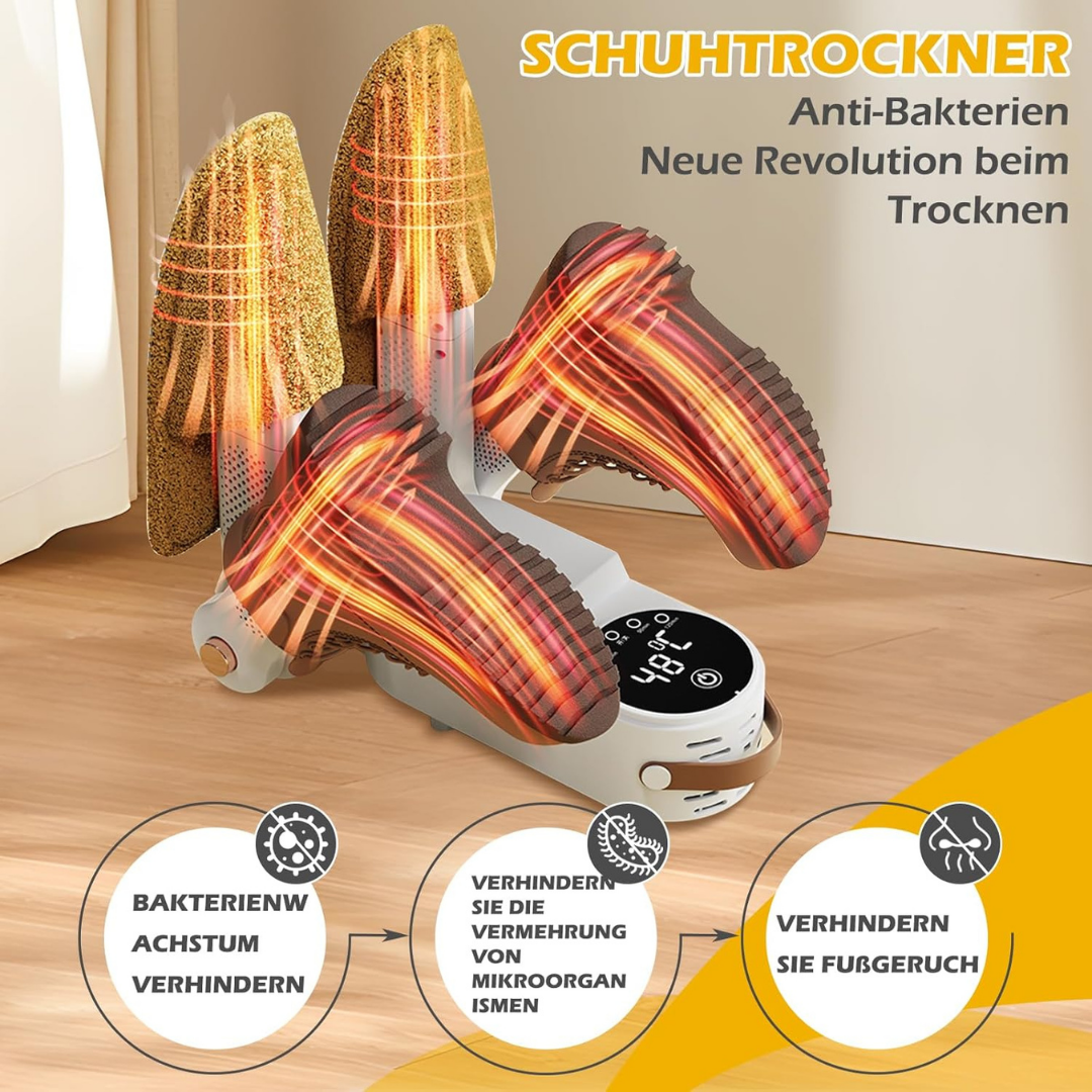 Elektrischer Schuhtrockner – Faltbar, Energiesparend & Hygienisch