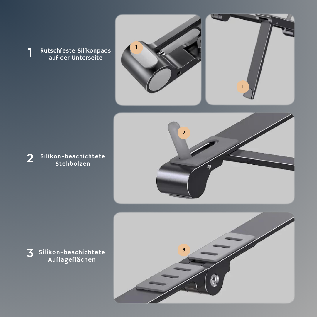 3-in-1 Multifunktionaler Aluminum Smart Holder. Konzipiert für besseren Erfolg im Leben