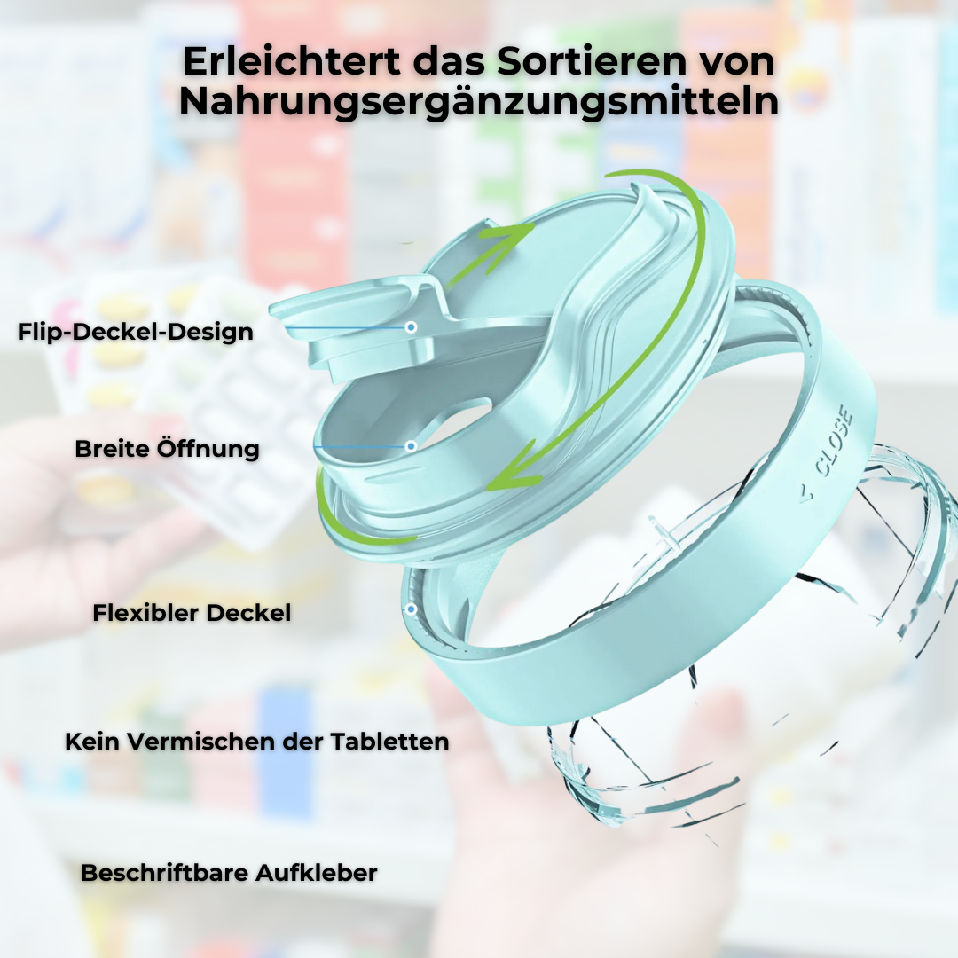 💊 VitaBox XL – Deine tägliche Gesundheitsroutine, perfekt organisiert!