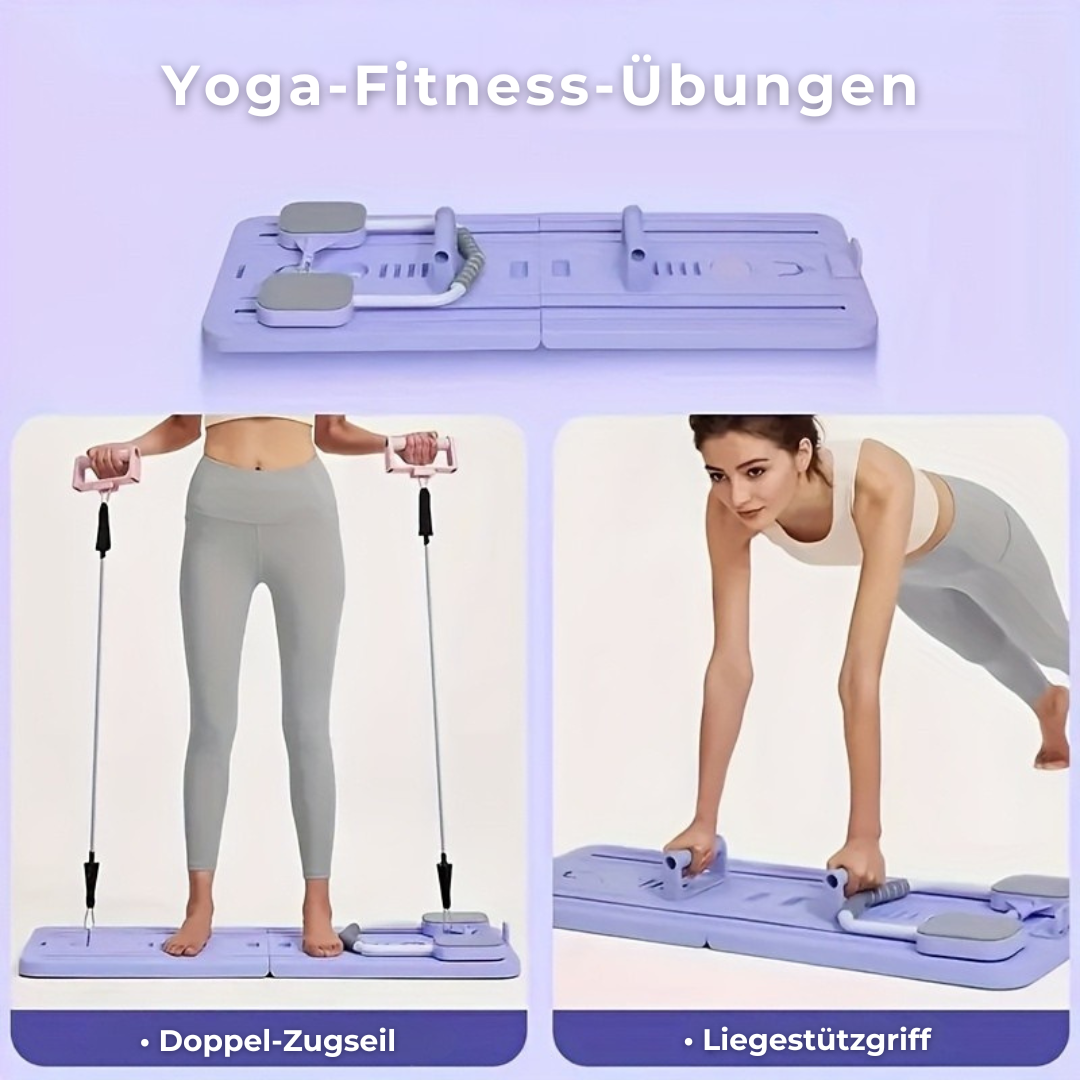CoreFlex 8-in-1 Pilates Trainer. Das kompakte Power-Studio für dein Ganzkörpertraining!