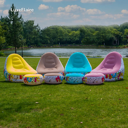 🛋️ LuxeFlaire – Das stylischste Luftsofa, das du je hattest!