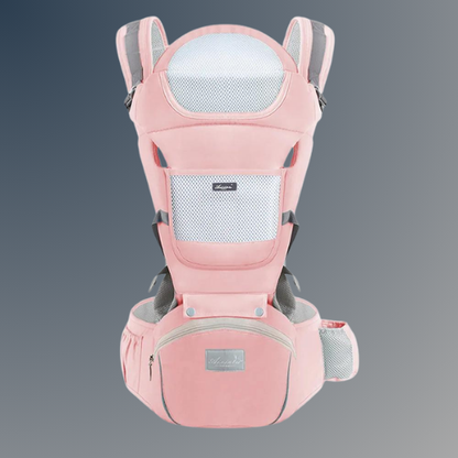 Ergonomische Babytrage mit Hüftsitz, 360° Positionen, Weich und Atmungsaktiv, Alle Jahreszeiten, Neugeborene und Kleinkinder, Für sorgenfreie Mobilität und Komfort