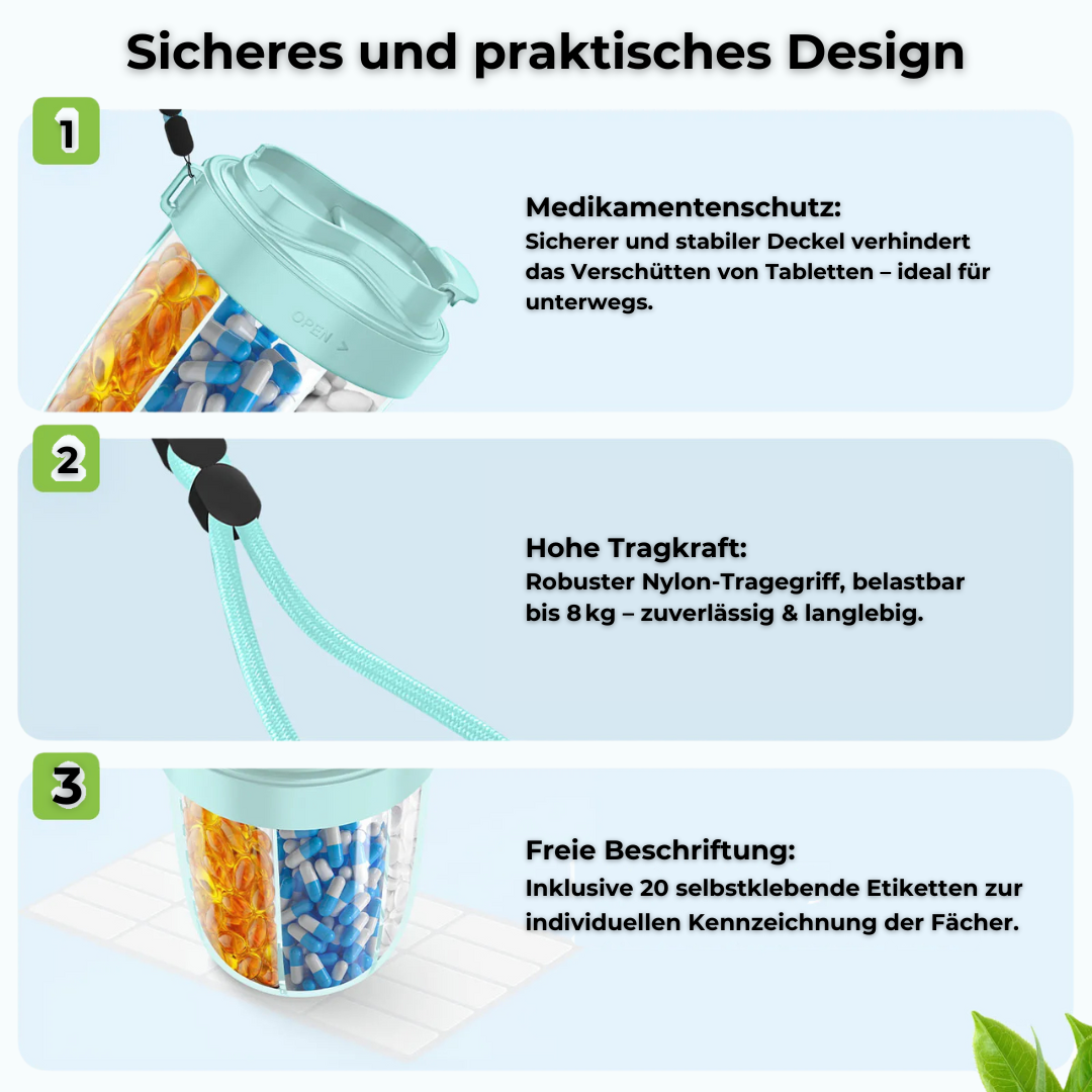 💊 VitaBox XL – Deine tägliche Gesundheitsroutine, perfekt organisiert!