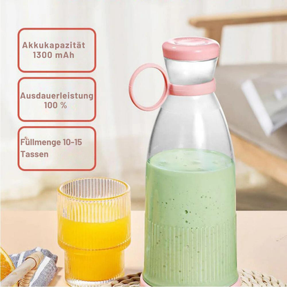 Wiederaufladbare Fruchtsaftmixer - USB-Portable Saftflasche  - Mini Schnellmixer - Smoothie Eismaschine