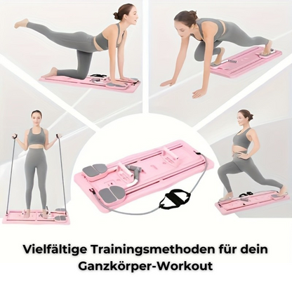 CoreFlex 8-in-1 Pilates Trainer. Das kompakte Power-Studio für dein Ganzkörpertraining!