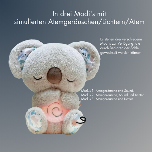 Baby Breathe Bear beruhigt Baby Otter Plüschspielzeug Kinder beruhigende Musik Schlafbegleiter Sound- und Lichtstoffpuppe Spielzeuggeschenke