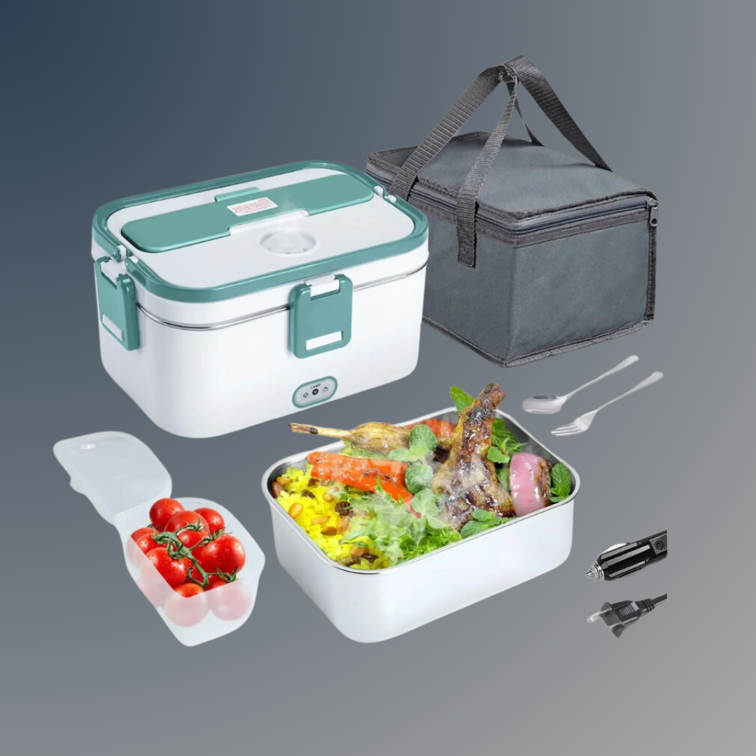 Elektrische Lunchbox 80W Speisewärmer Heizung Lunchboxen für Erwachsene für Auto/LKW Tragbare Speiseerwärmer 1,8L Behälter