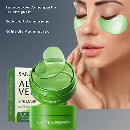 60 mal Aloe Vera Booster 38 Collagen Augen Maske