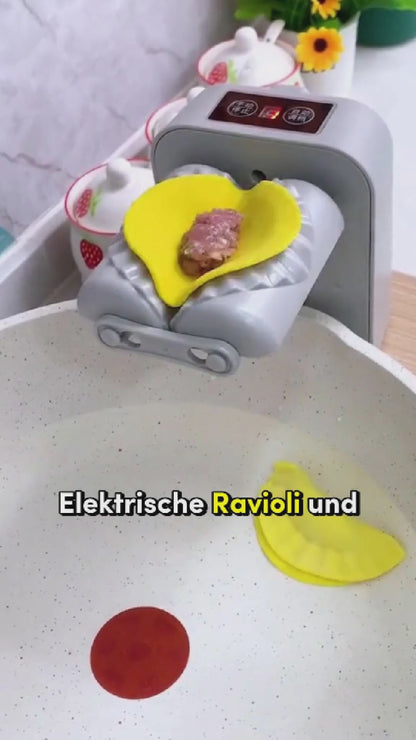 Elektrische Ravioli- und Knödelmaschine: USB-Wiederaufladbar, Schnell und Bequem für Zuhause und Restaurant