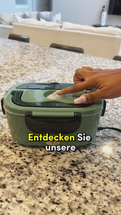 Elektrische Lunchbox 80W Speisewärmer Heizung Lunchboxen für Erwachsene für Auto/LKW Tragbare Speiseerwärmer 1,8L Behälter